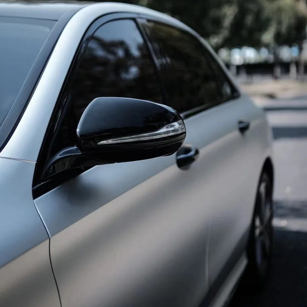 chrome alexander silver car wrap side profile