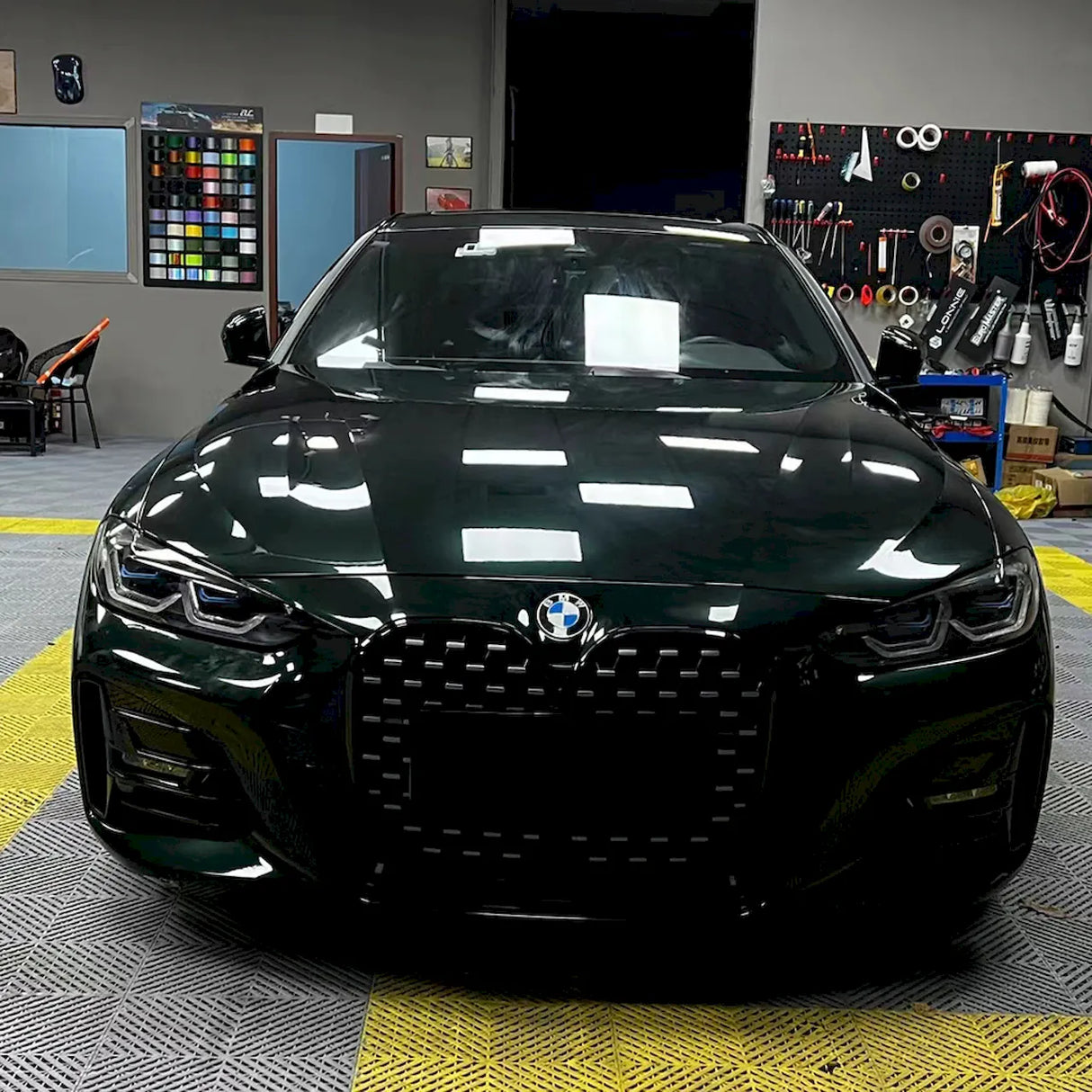 dark emerald green vinyl wrap