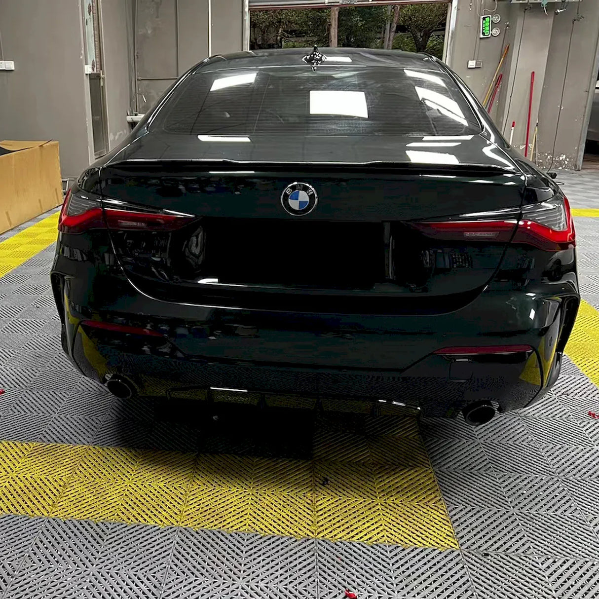 dark emerald green wrap installed