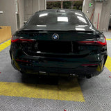 dark emerald green wrap installed