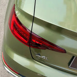 dazzling night green gloss car wrap up close look