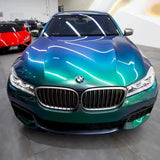 aurora green blue car wrap