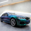 gloss green blue vehicle vinyl wrap color changing