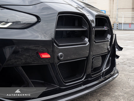 up close look at dry carbon grille for bmw m3 g80 bmw m4 g82 and bmw m4 g 83 by autotecknic avanzato style