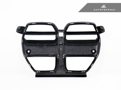back side of dry carbon grille for bmw m3 g80 bmw m4 g82 and bmw m4 g 83 by autotecknic avanzato style