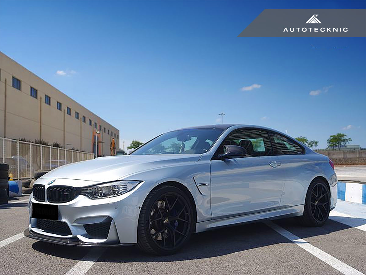 dry carbon fiber corsa front aero lip for bmw m4 f82 by autotecknic