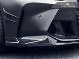 dry carbon fiber front bumper lower vent set for bmw g80 m3 by autotecknic