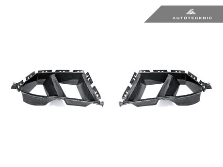 dry carbon fiber front bumper lower vent set for g82 bmw m4 by autotecknic
