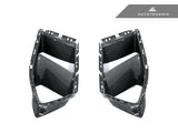 dry carbon fiber front bumper lower vent set for bmw m4 g83 by autotecknic