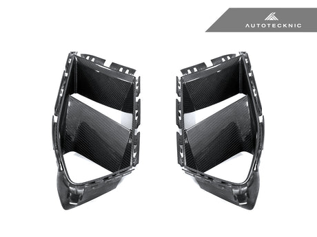 dry carbon fiber front bumper lower vent set for bmw m4 g83 by autotecknic