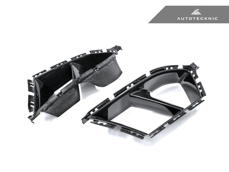 dry carbon fiber front bumper lower vent set for bmw m3 g80 bmw m4 g82  by autotecknic