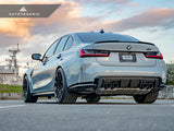 bmw m3  g80 carbon fiber rear performante diffuser by autotecknic