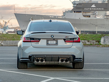 bmw g80 carbon fiber rear performante diffuser by autotecknic