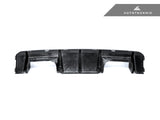 back side of the bmw m4 g82 carbon fiber rear performante diffuser by autotecknic