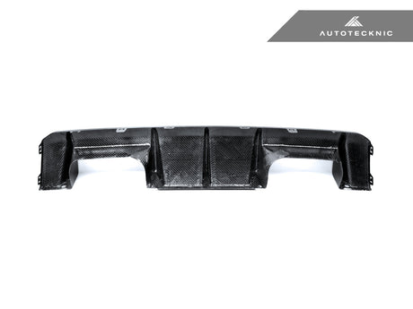 back side of the bmw m4 g82 carbon fiber rear performante diffuser by autotecknic