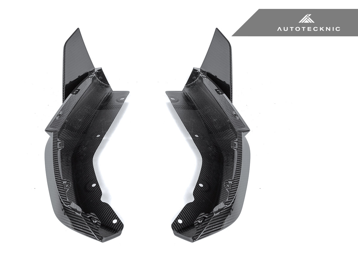 dry carbon performance rear splitters set for bmw g8x by autotecknic