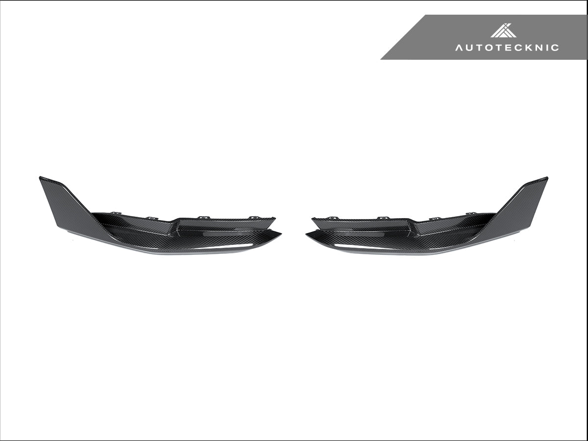bmw g8x dry carbon fiber performance rear splitter set by autotecknic