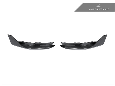 bmw g8x dry carbon fiber performance rear splitter set by autotecknic