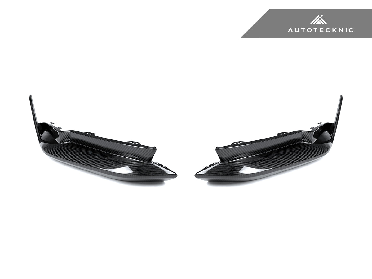 rear dry carbon fiber performance splitter set for bmw g8x m3 and m4 by autotecknic