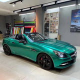 emerald green gloss car wrap