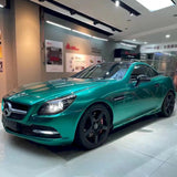 emerald green car wrap