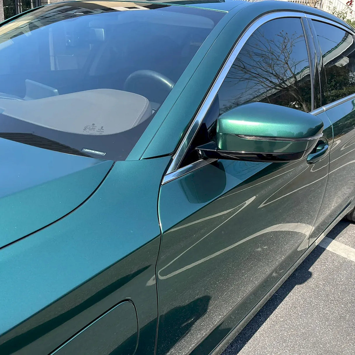 emerald green vinyl car wrap