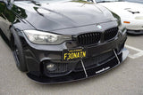 front splitter for bmw f32 and f30 with rep m3/m4 bumper by aeroflowdynamics