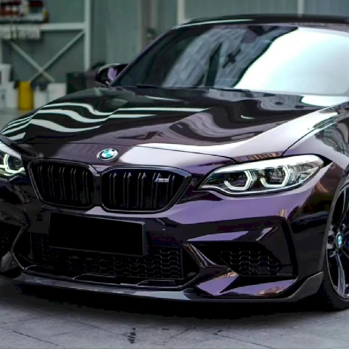 gentian purple car wrap