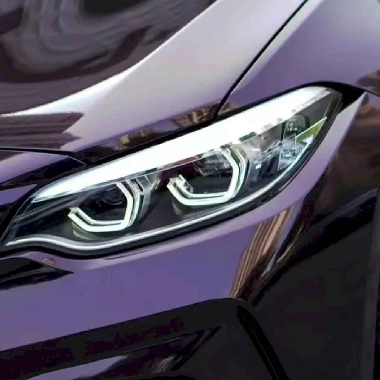 gentian purple vinyl wrap