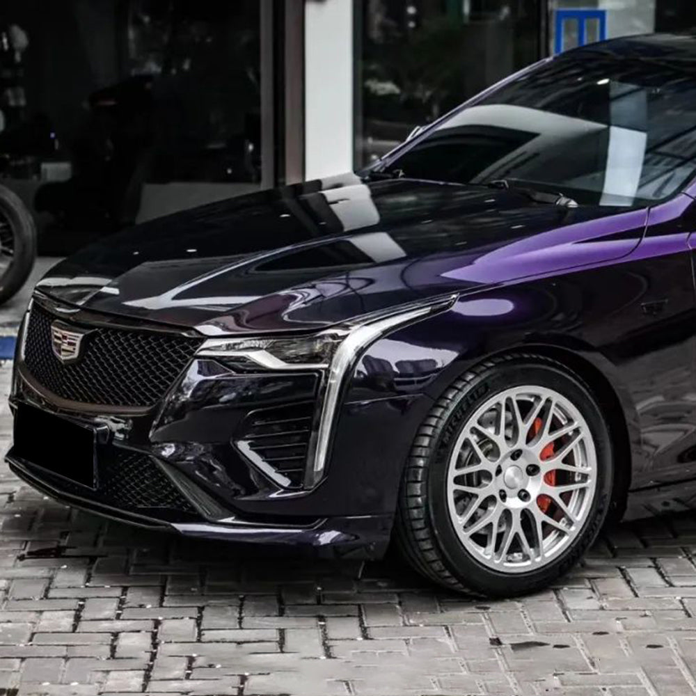 ghost midnight purple wrap on a car