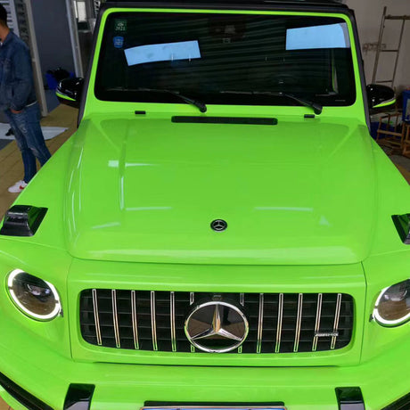 gloss apple green car wrap