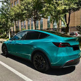 car wrapped in gloss hell green car wrap