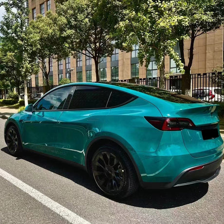 car wrapped in gloss hell green car wrap