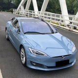 gloss haze blue car wrap