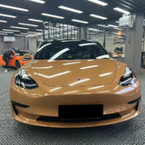 gloss caramel brown car wrap