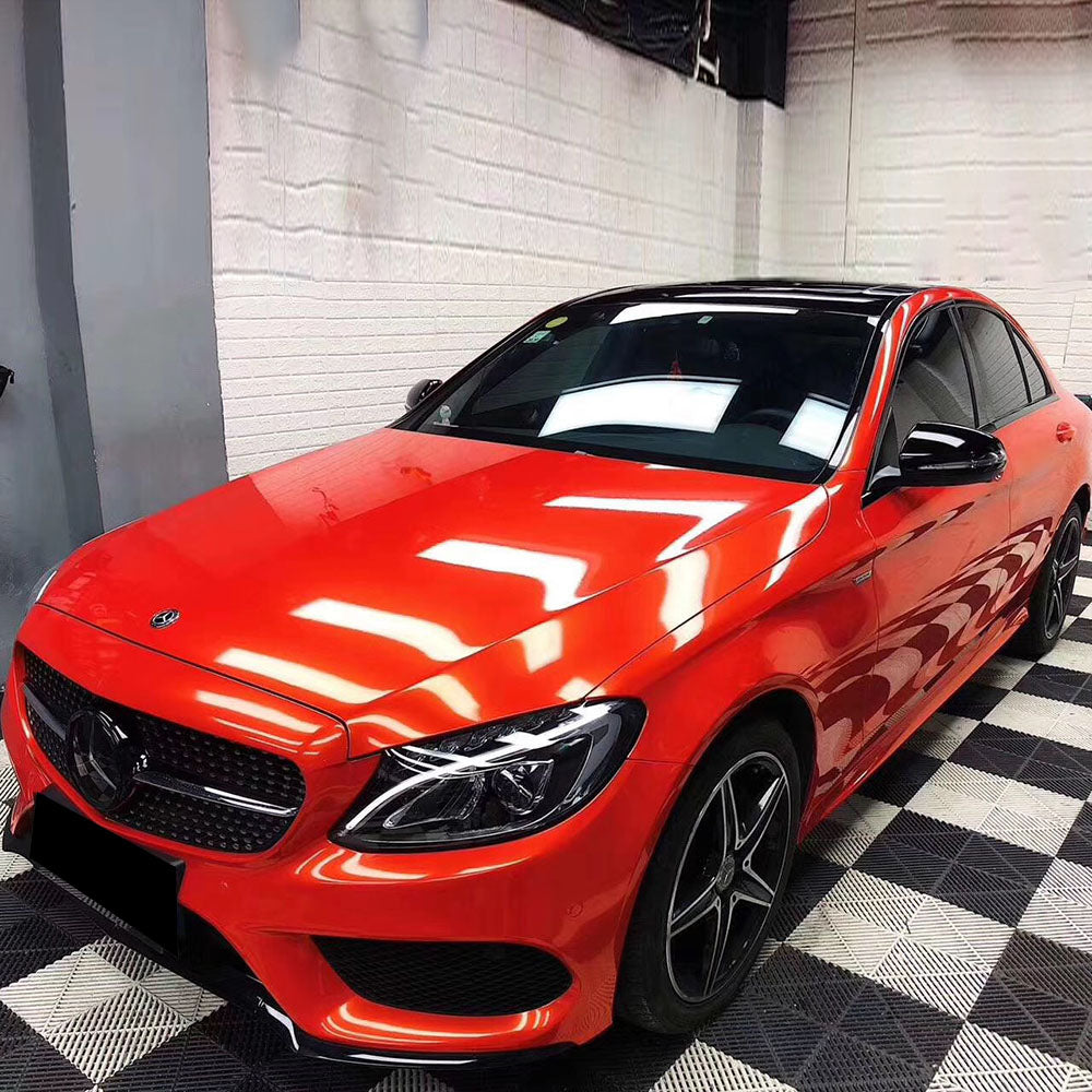 Gloss Carmine Red Car Wrap