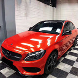 Gloss Carmine Red Car Wrap