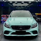 car wrapped in gloss cragginess green car wrap