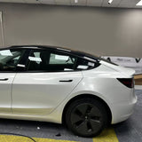 gloss crescent white car wrap