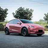 car wrapped in gloss dark plum sauce car wrap