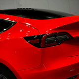 car wrapped in gloss italian supercar red color car wrap