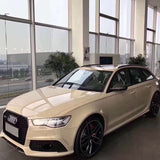 gloss khaki milan car wrap installed on a sports car