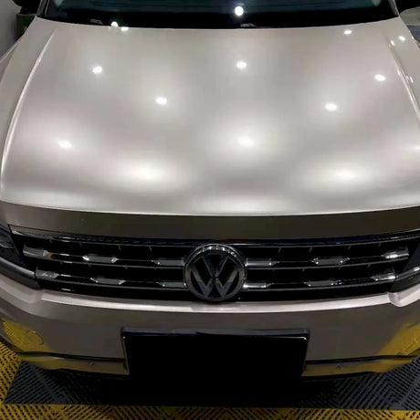 gloss metal silver car wrap