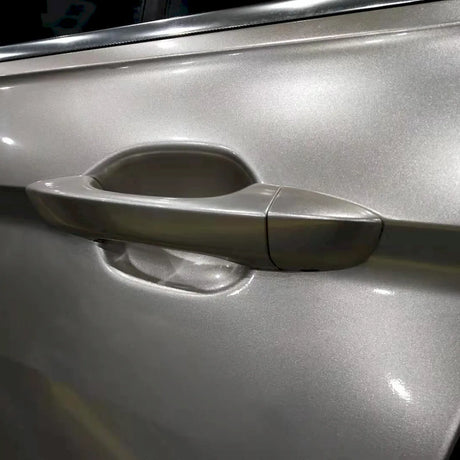 gloss silver metallic car wrap