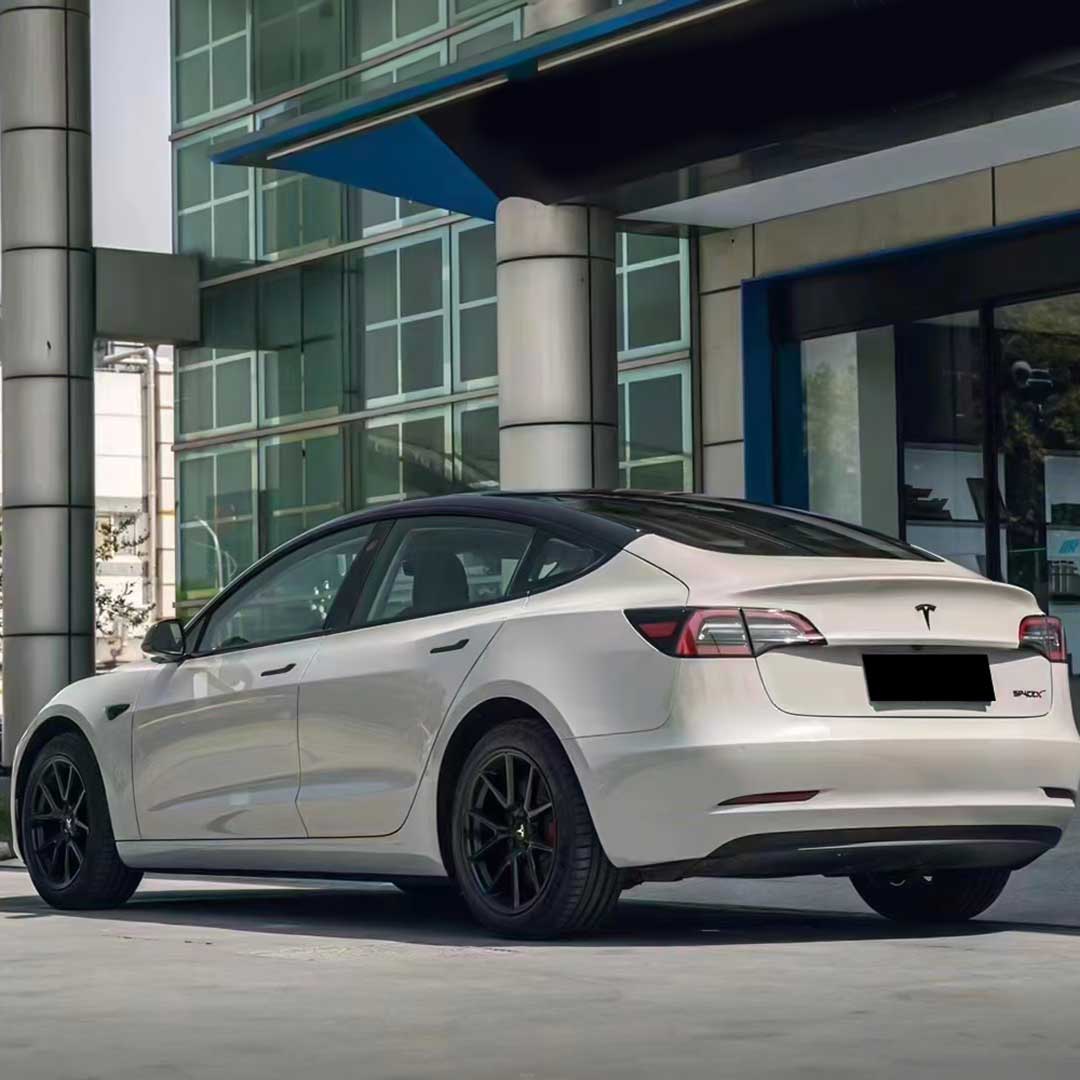 car wrapped in gloss metallic gray car wrap