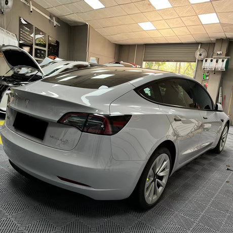 vehicle wrapped in gloss nardo grey car wrap