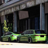 gloss racing green car wrap
