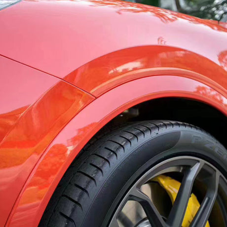 gloss redish orange car wrap