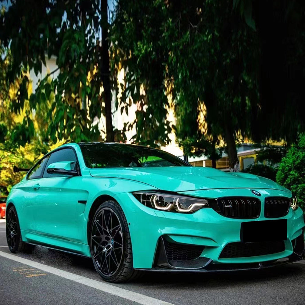 gloss retro green car wrap