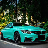 gloss retro green car wrap